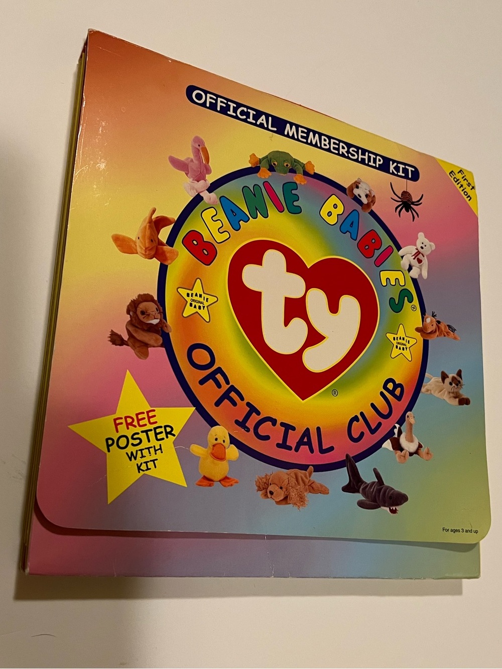 VINTAGE TY BEANIE BABY OFFICIAL CLUB MEMBERSHIP KIT.